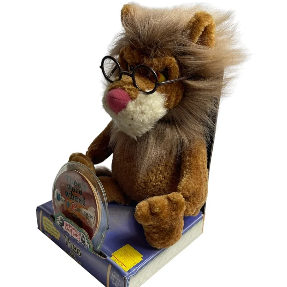 Between The Lions Theo Plush Stuffed Toy Word Wheel Educational Eden PBS